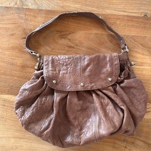 Brown Genuine Leather Purse Bag- Junior Drake